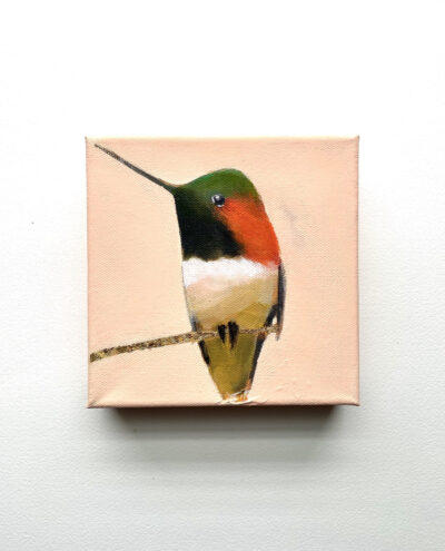 “Hummingbird on His Gold Branch” 2