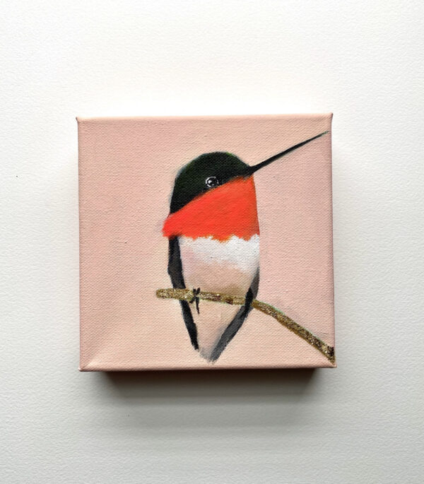 "Hummingbird on His Gold Branch" 1