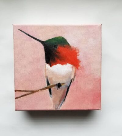 “Hummingbird on His Gold Branch”